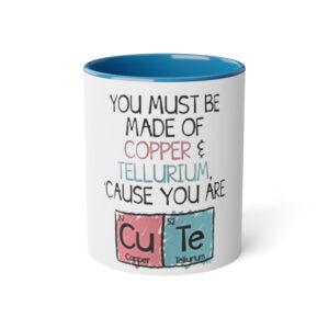 Cute Chemistry Mug, Coffee Cup, Science Gifts, Teacher Appreciation, Birthday Present, Personalized Drinkware