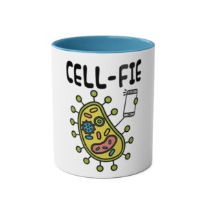 Fun Science-Themed Two-Tone Coffee Mug