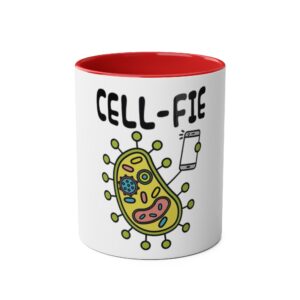 Fun Science-Themed Two-Tone Coffee Mug